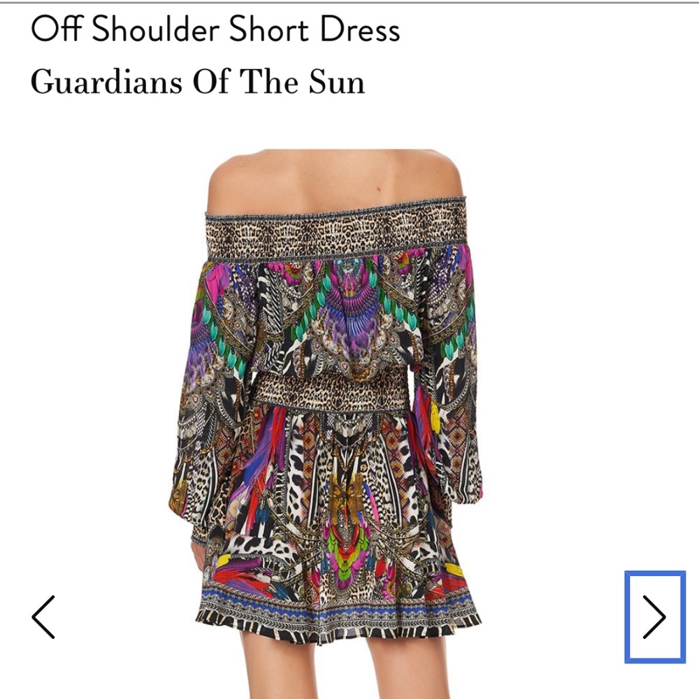 Camilla guardians of the sun off-shoulder dress